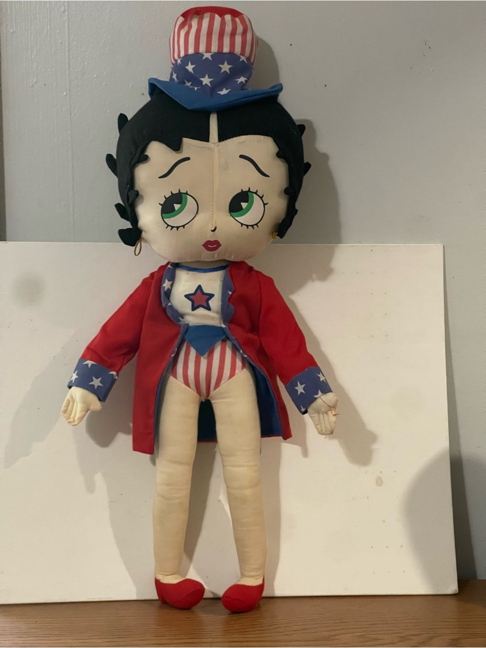 Betty Boop Red, White & Blue Patriotic Plush Doll
